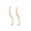 Brass Curved Tube Beads KK-Z118-03G-1