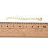 Rack Plating Brass Ends with Chain and Charms KK-F873-10G-3