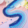 10Strands 10 Colors Transparent Glass Beads Strands EGLA-TA0013-24C-5
