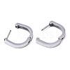 Non-Tarnish 304 Stainless Steel Huggie Hoop Earrings STAS-R115-18P-2