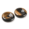 Natural Tiger Eye China Safety Buckle Pendants LS-G-B052-11-2