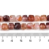 Natural Red Hematoid Quartz/Ferruginous Quartz  Beads Strands G-H078-C44-6mm-5