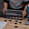 2-Tier 12-Slot Transparent Acrylic Mini Building Block Presentation Boxes without Lids ODIS-WH0030-145-3