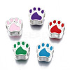 Alloy Enamel European Beads MPDL-T005-003-RS-1