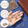 40Pcs 10 Styles Alloy Swivel Snap Hook Clasps FIND-FS0004-74-2