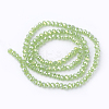 Electroplate Glass Beads Strands GLAA-F001-4x3mm-MAB-2