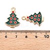 Christmas Theme Alloy Enamel Pendants ENAM-T020-10G-3