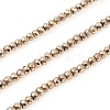 PVD Vacuum Plating Non-magnetic Synthetic Hematite Beads Strands LS-G-F682-03-AB-1