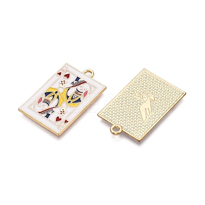Rack Plating Alloy Enamel Pendants LS-ENAM-N056-392B-KCG-1