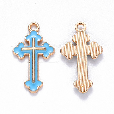 Alloy Enamel Pendants ENAM-S121-059B-1