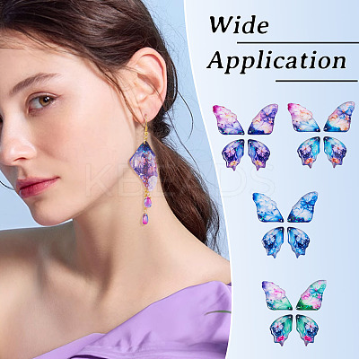 DIY Epoxy Resin Wings Pendants Dangle Earring Making Kits DIY-TA0013-31-1
