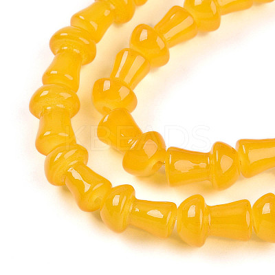 Baking Paint Glass Beads Strands DGLA-N007-01F-1