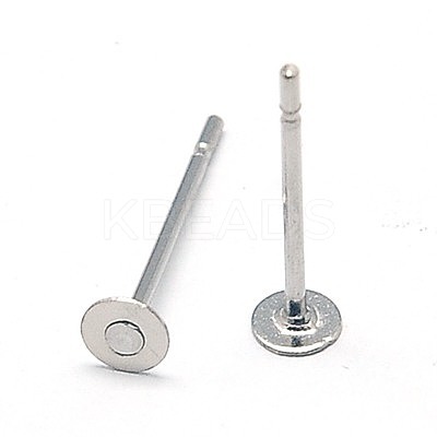 Non-Tarnish 304 Stainless Steel Stud Earring Findings X-STAS-E025-8-1