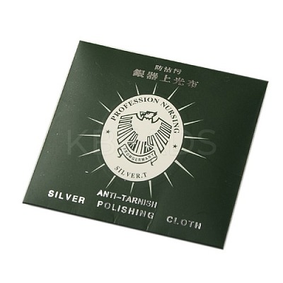 Suede Fabric Square Silver Polishing Cloth AJEW-G004-03-1