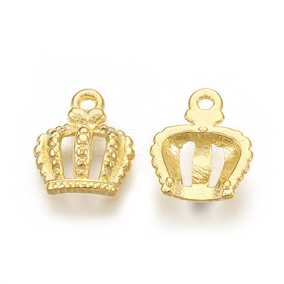 Tibetan Style Alloy Crown Charms EBB054Y-G-1