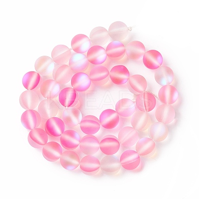 Synthetic Moonstone Beads Strands G-E573-01B-26-1