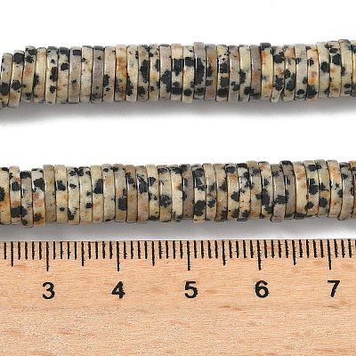Natural Dalmatian Jasper Beads Strands G-G329-B05-8x1mm-1