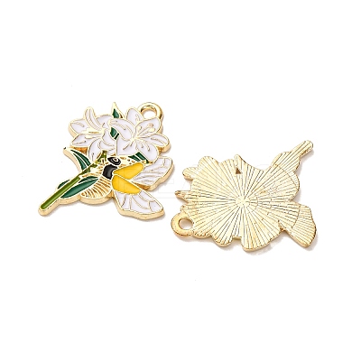 Alloy Enamel Pendants X1-FIND-H051-07G-1