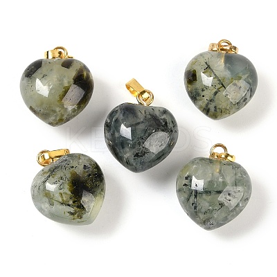 Natural Prehnite Pendants G-J386-H17-G-1