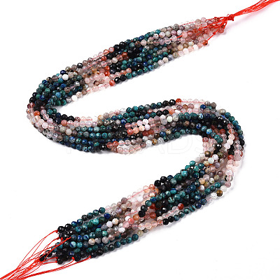 Natural & Synthetic Mixed Gemstone Beads Strands G-D080-A01-01-32-1