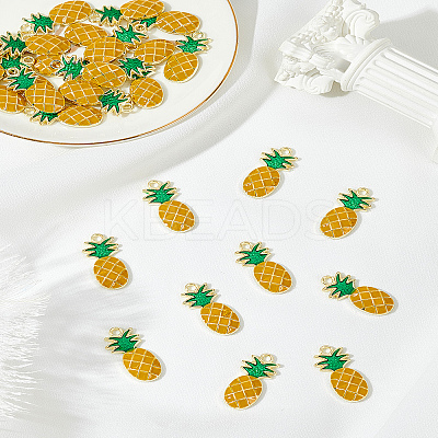 30Pcs Alloy Enamel Pendants ENAM-LP0001-50-1