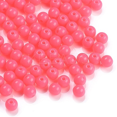 Fluorescent Acrylic Beads LS-MACR-R517-6mm-04-1