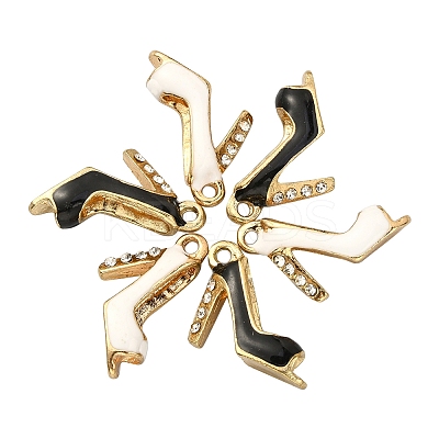 20Pcs 2 Colors Alloy Enamel Pendants ENAM-CJ0002-51-1