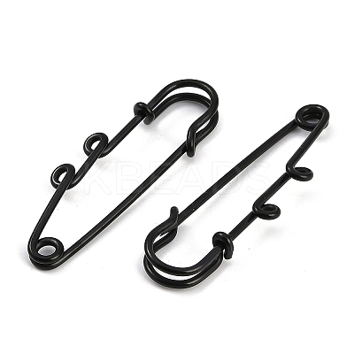 Ion Plating(IP) 304 Stainless Steel Safety Pins Brooch Findings STAS-K252-05A-EB-1