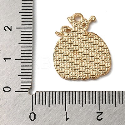 Thanksgiving Day Golden Tone Alloy Enamel Pendants ENAM-M002-01N-G-1