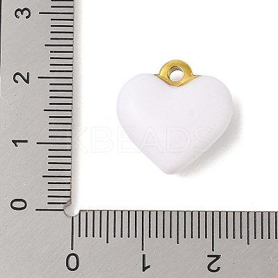 304 Stainless Steel Enamel Pendants STAS-M071-02C-1