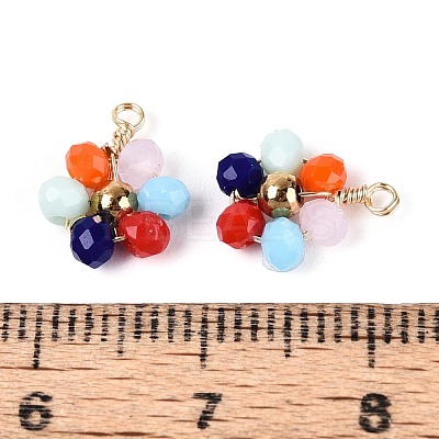 Glass with 304 Stainless Steel Pendants GLAA-T028-13A-1