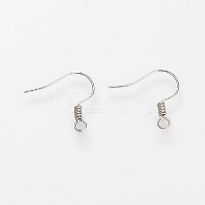 Tarnish Resistant 304 Stainless Steel Earring Hooks X-STAS-S066-10-1