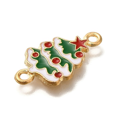 Christmas Alloy Green Enamel Links FIND-I040-02B-1