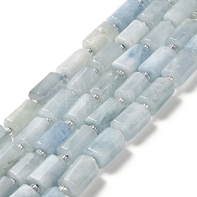 Natural Aquamarine Beads Strands G-N327-06-33-1