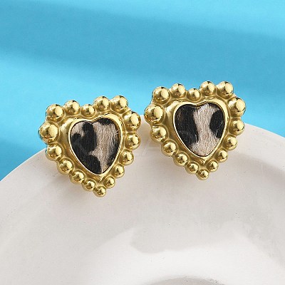 304 Stainless Steel Stud Earrings for Women EJEW-K268-15G-1