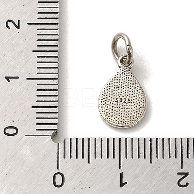 925 Sterling Silver Teardrop with Tree of Life Charms STER-K180-04AS-1