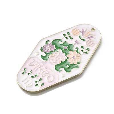 Twelve Constellations Alloy Enamel Big Pendants ENAM-D305-06I-G-1