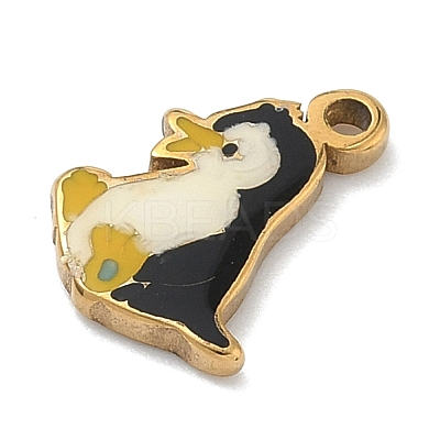 304 Stainless Steel Enamel Pendants LS-STAS-G374-01G-03-1