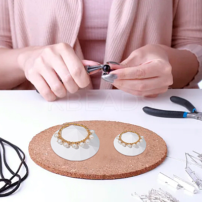 2Pcs 2 Styles Gesso Diamond Shape Jewelry Display Holder DJEW-OC0001-37-1