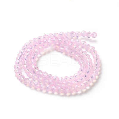 Baking Paint Transparent Glass Beads Strands DGLA-A034-J4MM-D09-1