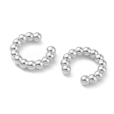Rack Plating Brass Cuff Earrings EJEW-K245-09P-1