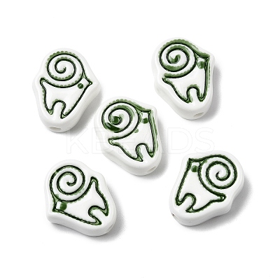 Handmade Porcelain Beads PORC-Z004-01B-1