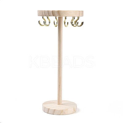 Flat Round Wooden Eyeglasses Organizer Holder ODIS-T002-01A-02-1