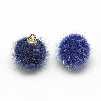 Faux Mink Fur Covered Charms X-WOVE-S084-37D-1