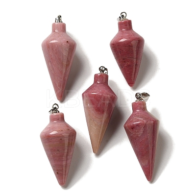 Natural Rhodonite Pendants G-Z055-02P-05-1