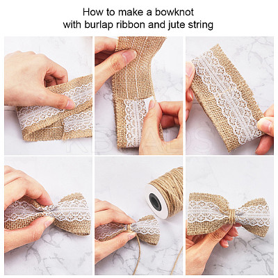 Handmade Imitation Hemp Costume Accessories with Imitation Pearl DIY-NB0002-29-1