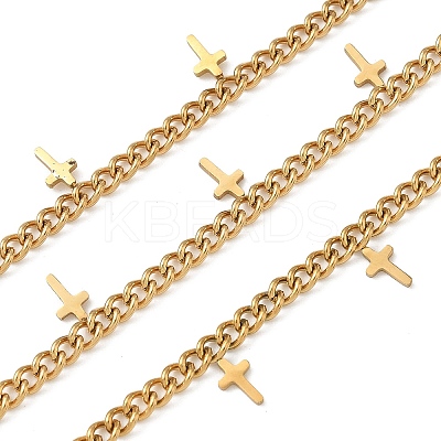 304 Stainless Steel Curb Chains CHS-K017-08A-G-1