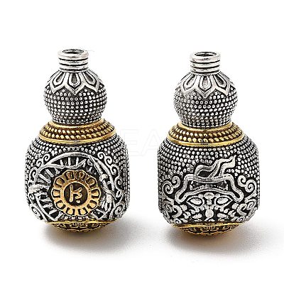 Rack Plating Tibetan Style Alloy 3 Hole Guru Beads FIND-B023-06-1