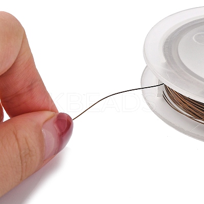 Round Copper Wire for Jewelry Making CWIR-WH0001-0.4mm-01-1-1