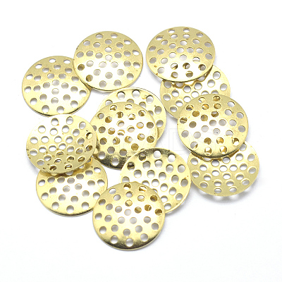 Brass Finger Ring/Brooch Sieve Findings X-KK-K184-37C-C-02-RS-1